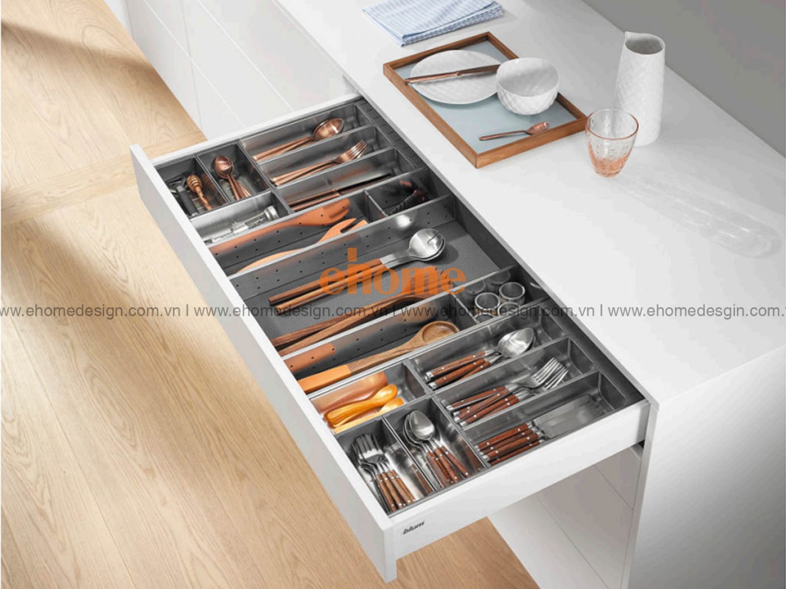 Phụ kiện khay chia thìa dĩa - Ehome Interior Désign